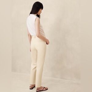 Banana republic Mid rise straight Sloan pant in tan